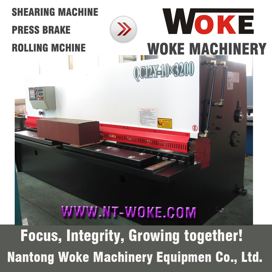QC12K-10X2500/3200/4000 NC CNC Hydraulic Swing Beam Shearing Machine Cutting Machine 