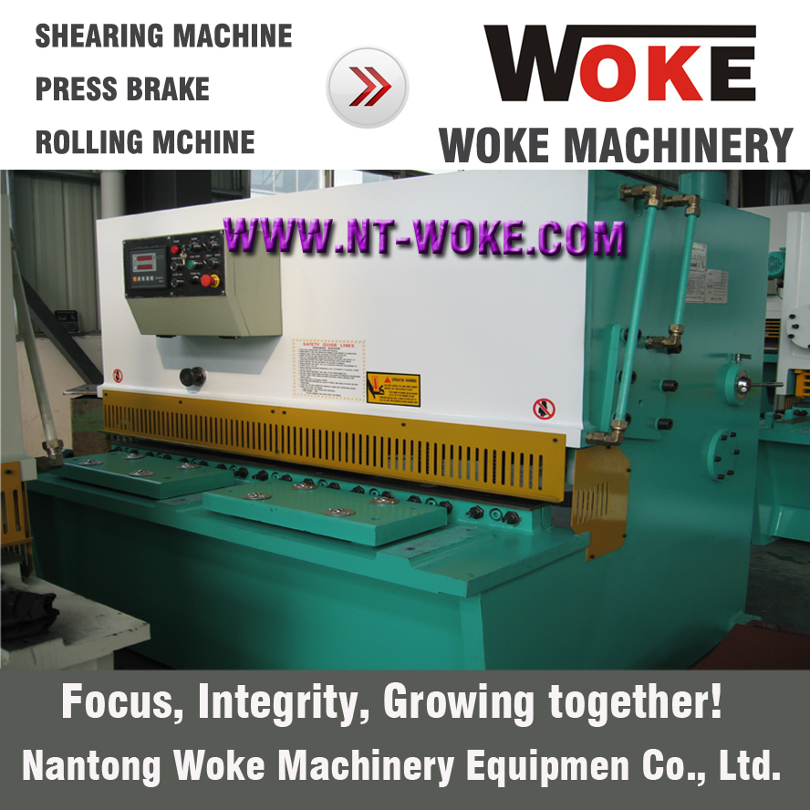 QC12K-20X2500/3200/4000 NC CNC Hydraulic Swing Beam Shearing Machine Cutting Machine 