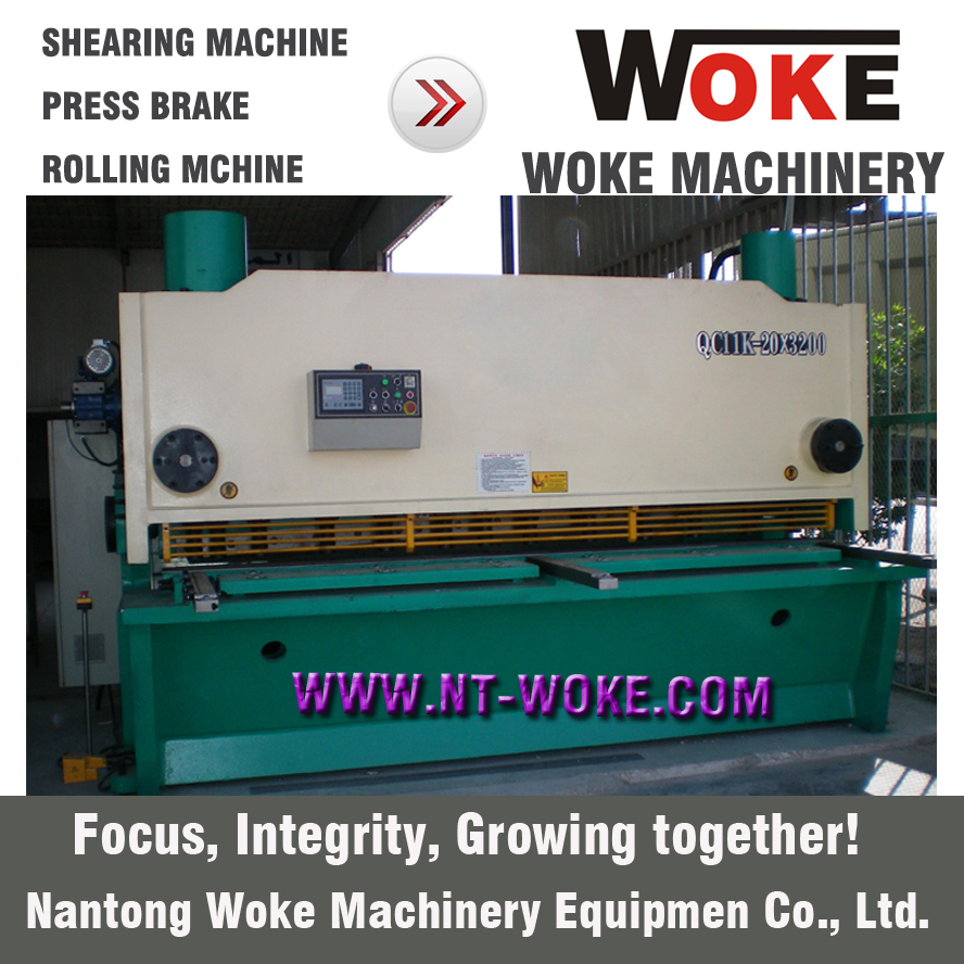 QC11K-20X2500/3200/4000/6000 Hydraulic guillotine shearing machine cutting machine 