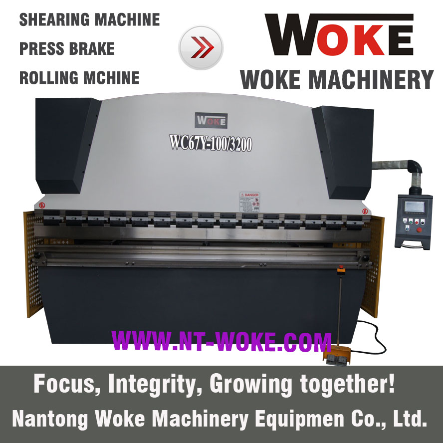 WC67K-100T Hydraulic Press Brake 