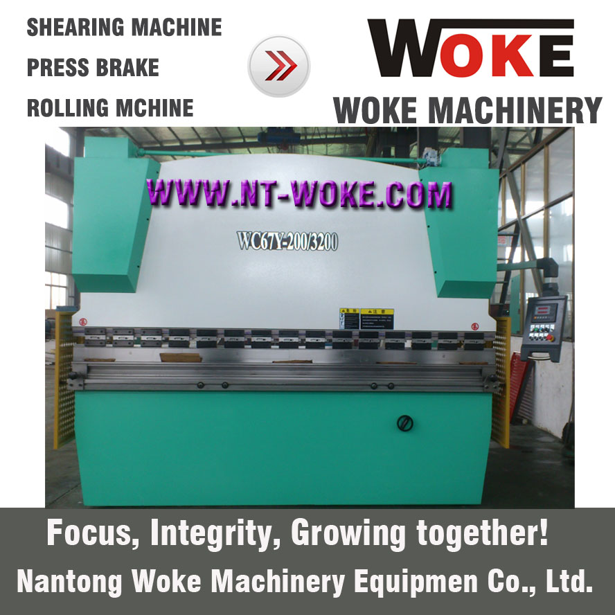 WC67K-200T Hydraulic Press Brake 