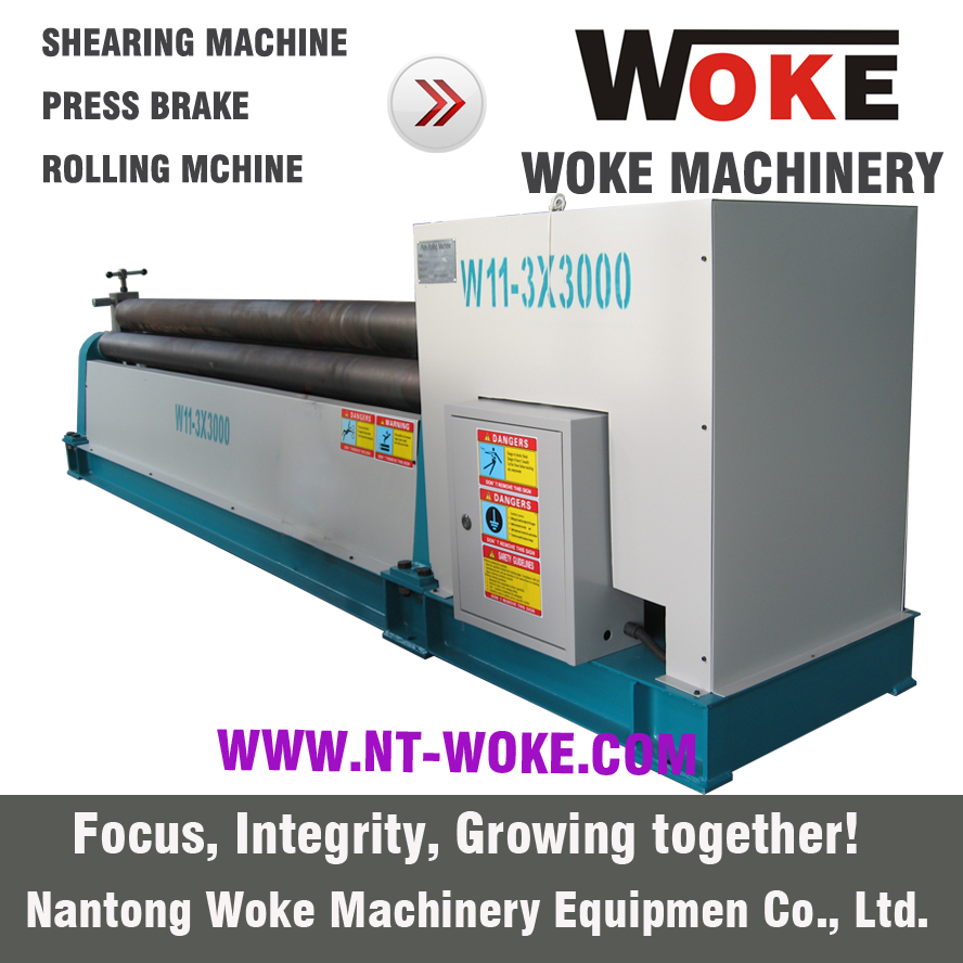 W11 Three Rollers Mechanical Plate Rolling Machine