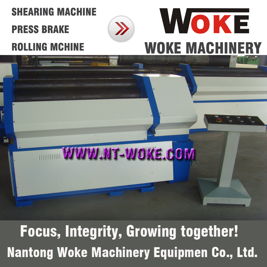  W11F Three Rollers Mechanical Plate Rolling Machine