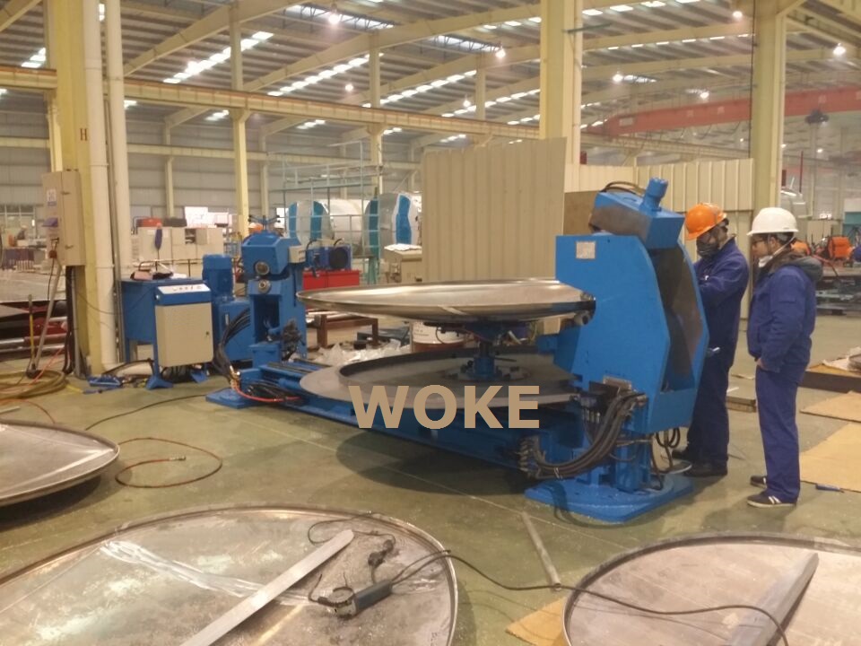 Tank head flange bending folding machine